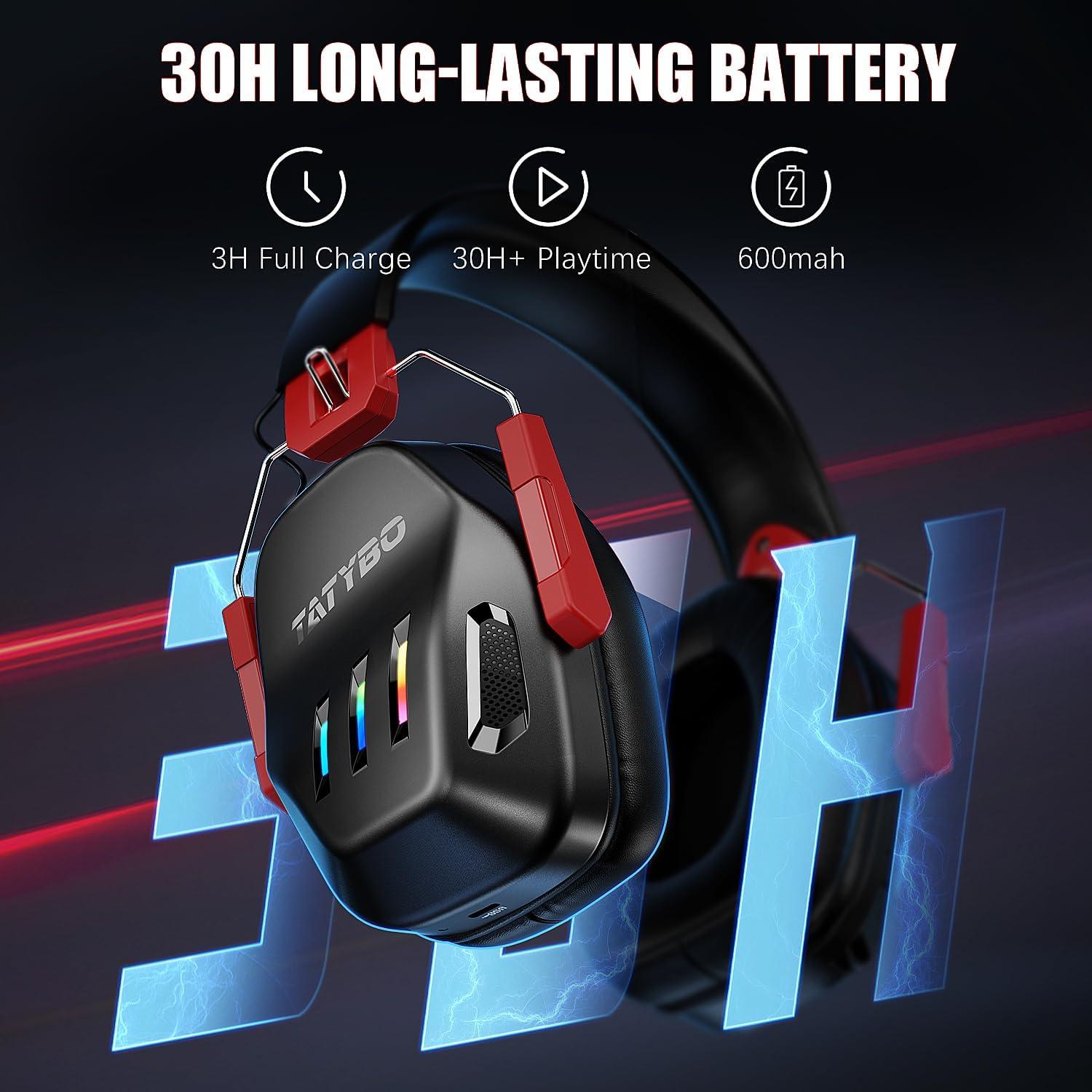 Auricular Gaming Inalámbrico Foyose WT3-BR 7.1 Sonido Estéreo