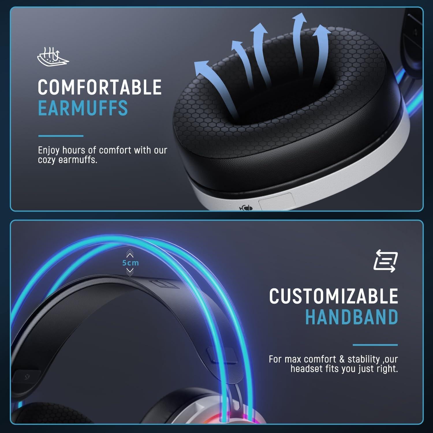 Auricular Gaming Buwnia G5000 Inalámbrico con Micrófono