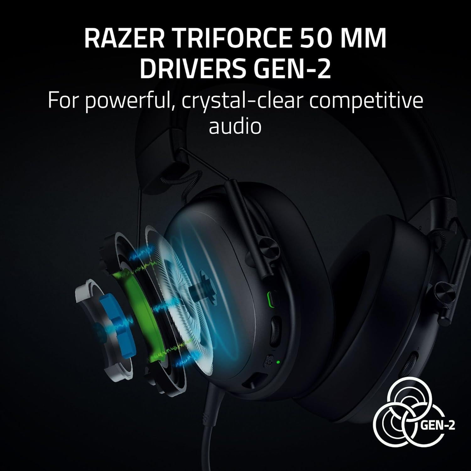 Auriculares Inalámbricos Razer BlackShark V3 X - 50mm, 70h Batería