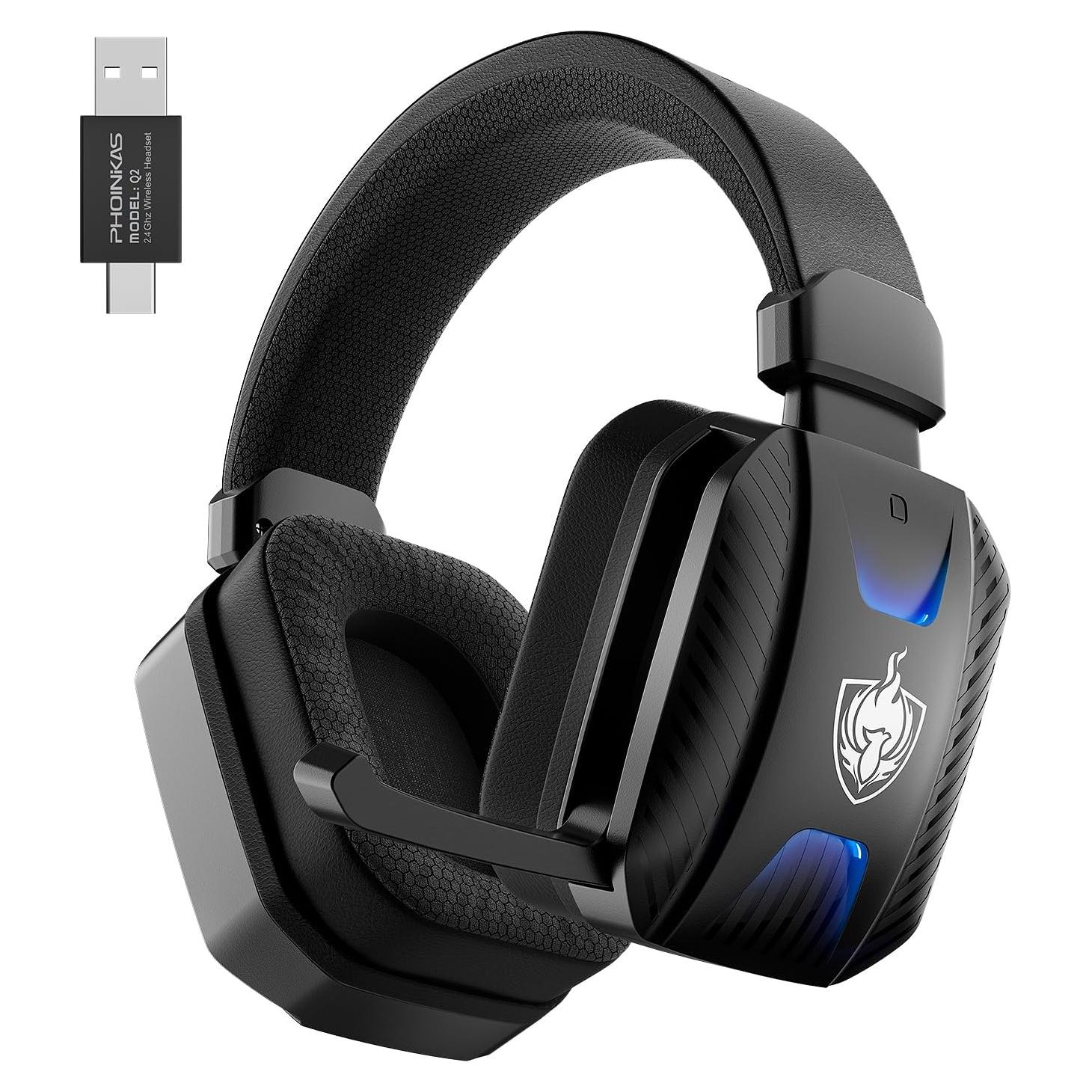 Auriculares Gaming Inalámbricos PHOINIKAS 7.1 con Micrófono