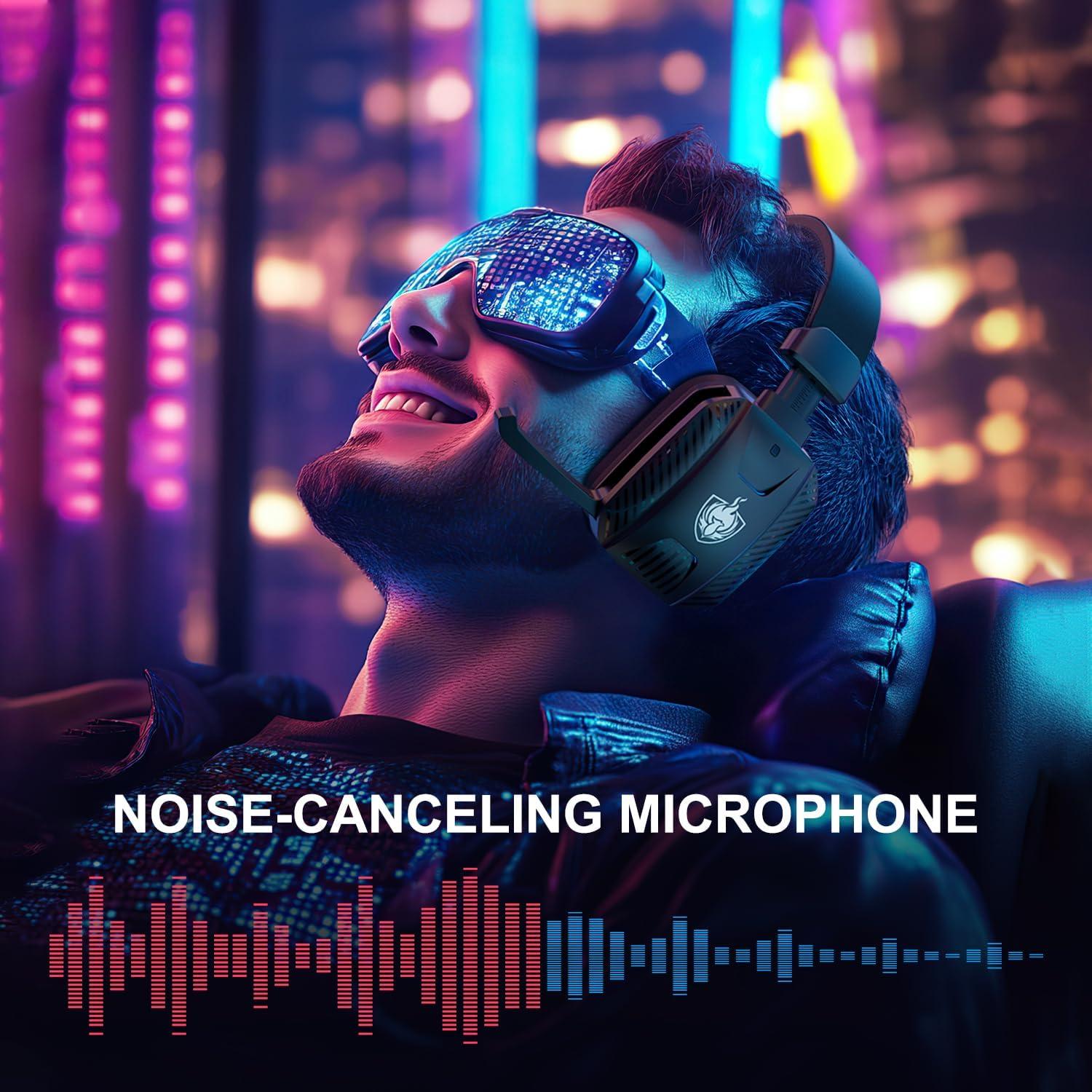 Auriculares Gaming Inalámbricos PHOINIKAS 7.1 con Micrófono