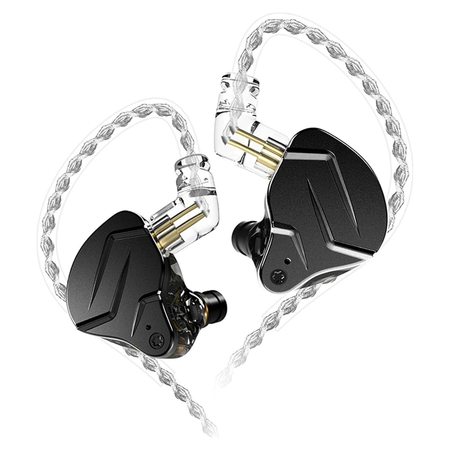 Auriculares In Ear KZ ZSN PRO X Híbridos 1DD+1BA, Negro