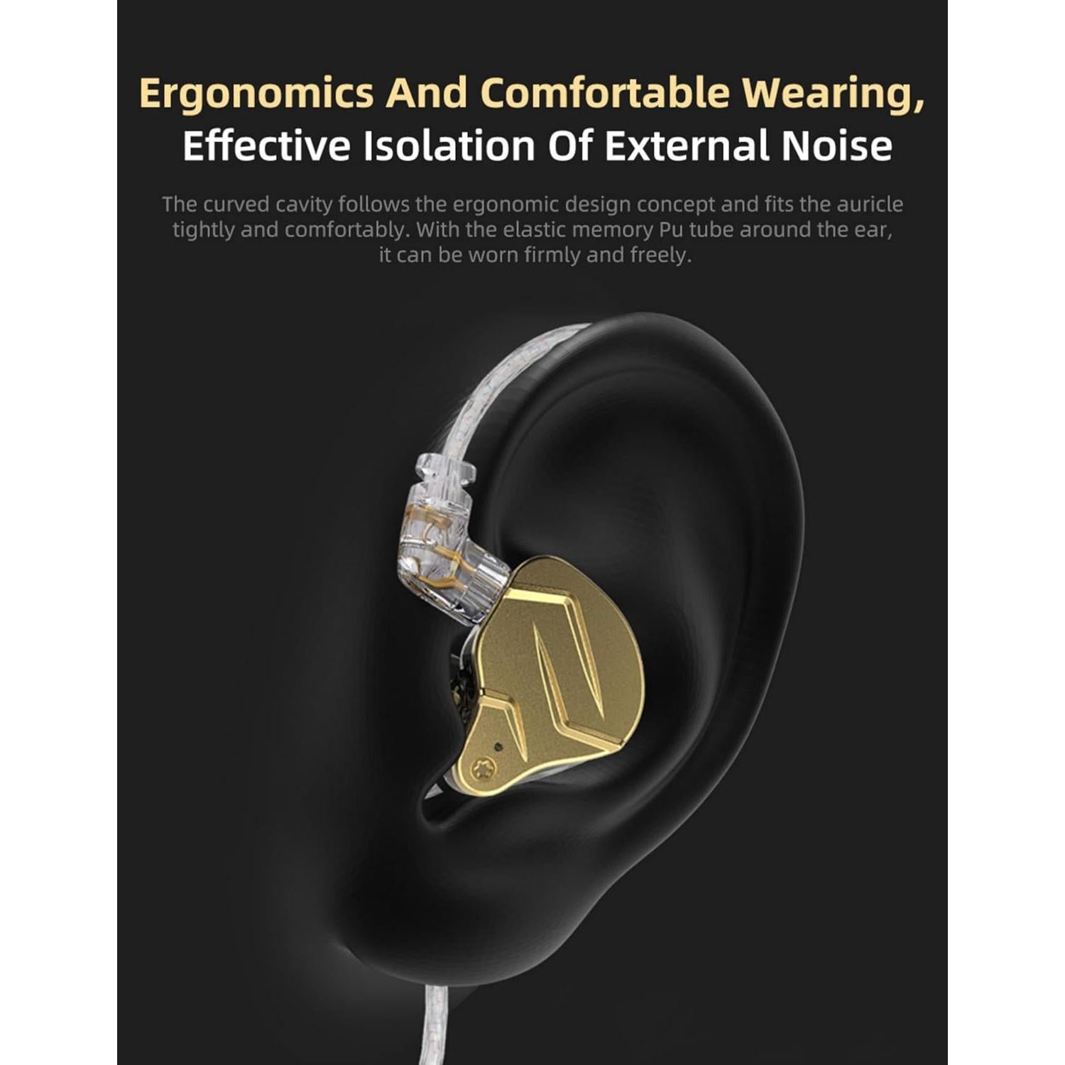 Auriculares In Ear KZ ZSN PRO X Híbridos 1DD+1BA, Negro