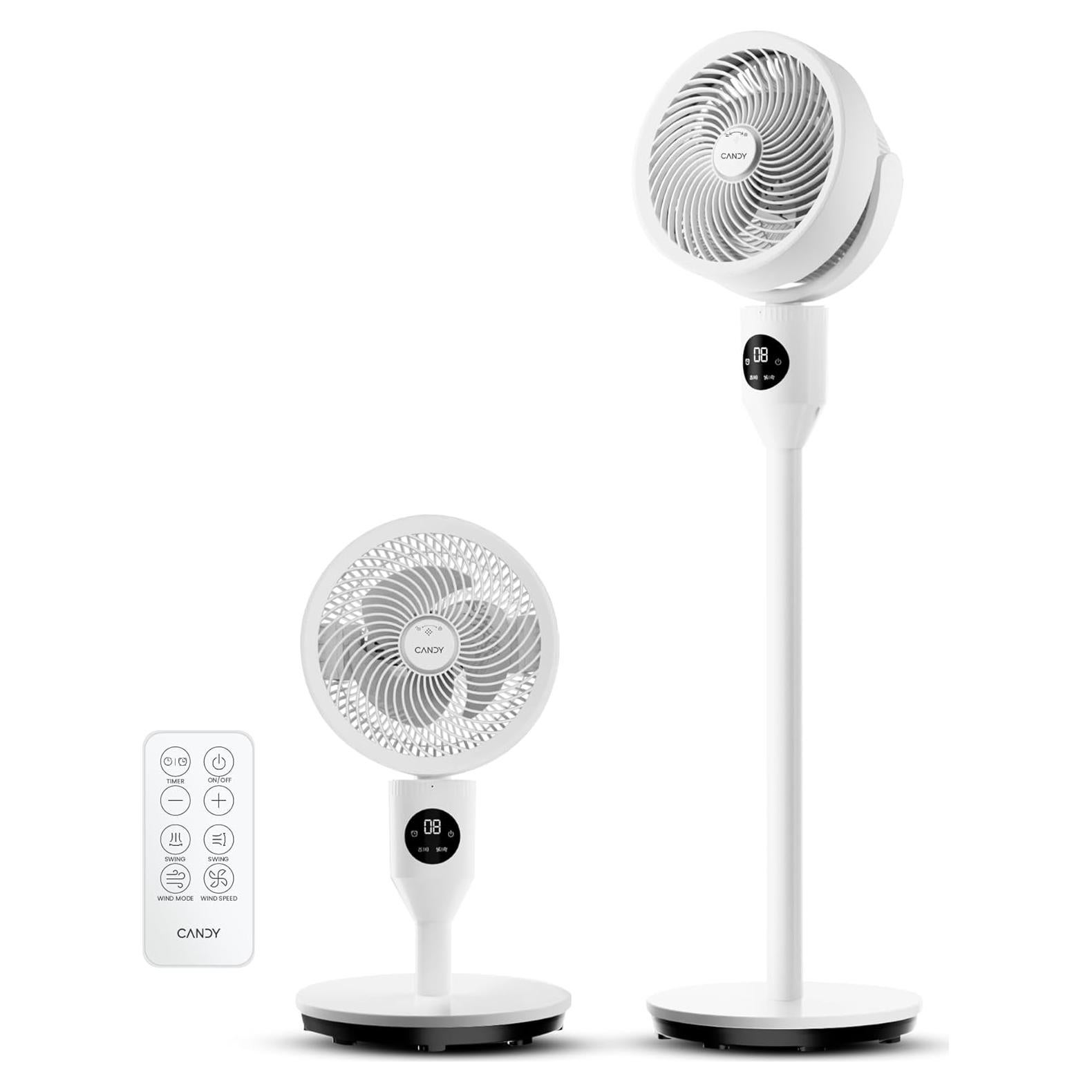 Ventilador de pie Candy 8 velocidades 3 modos control remoto