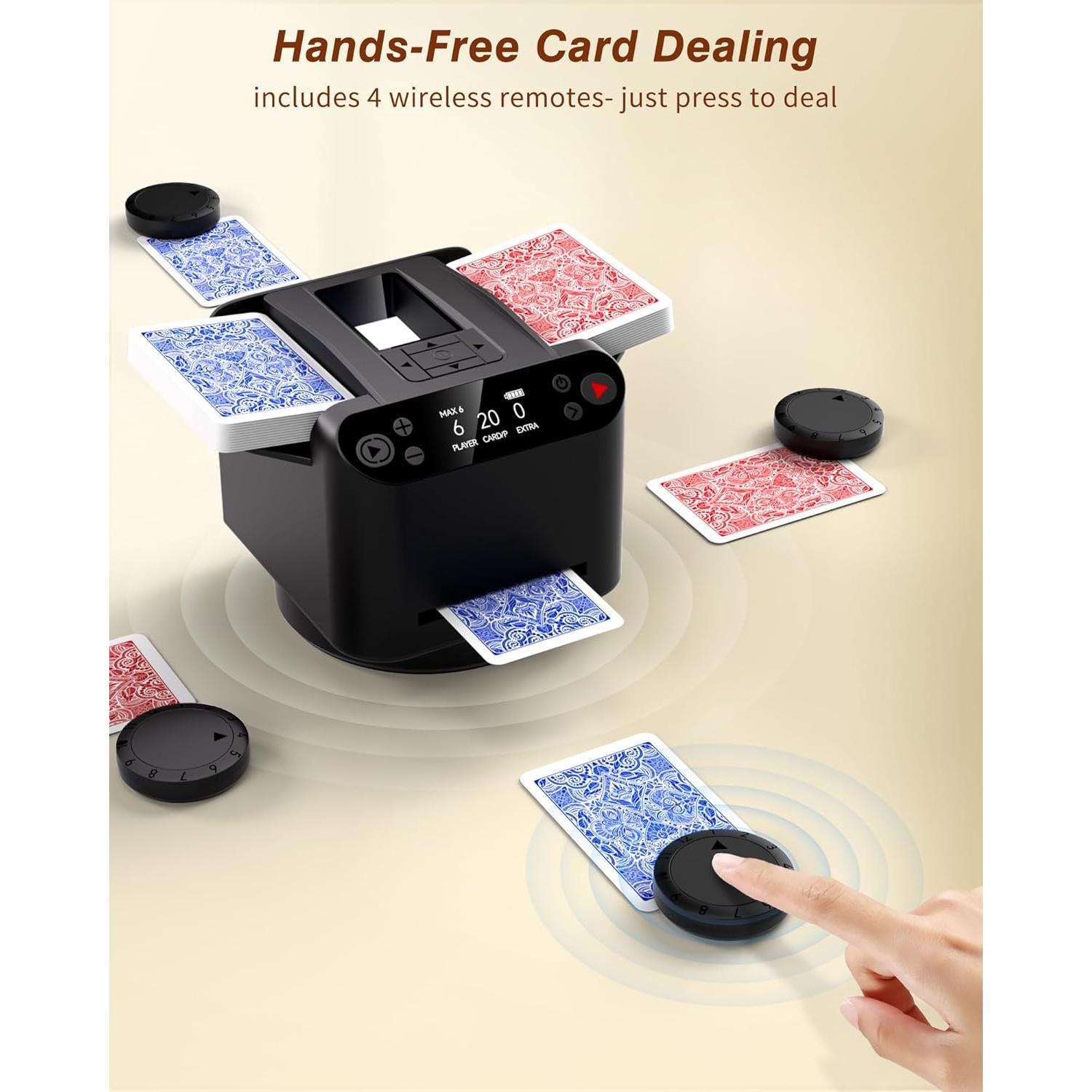 Máquina Automática de Barajar y Repartir Cartas INNCNN MAX6 USB-C
