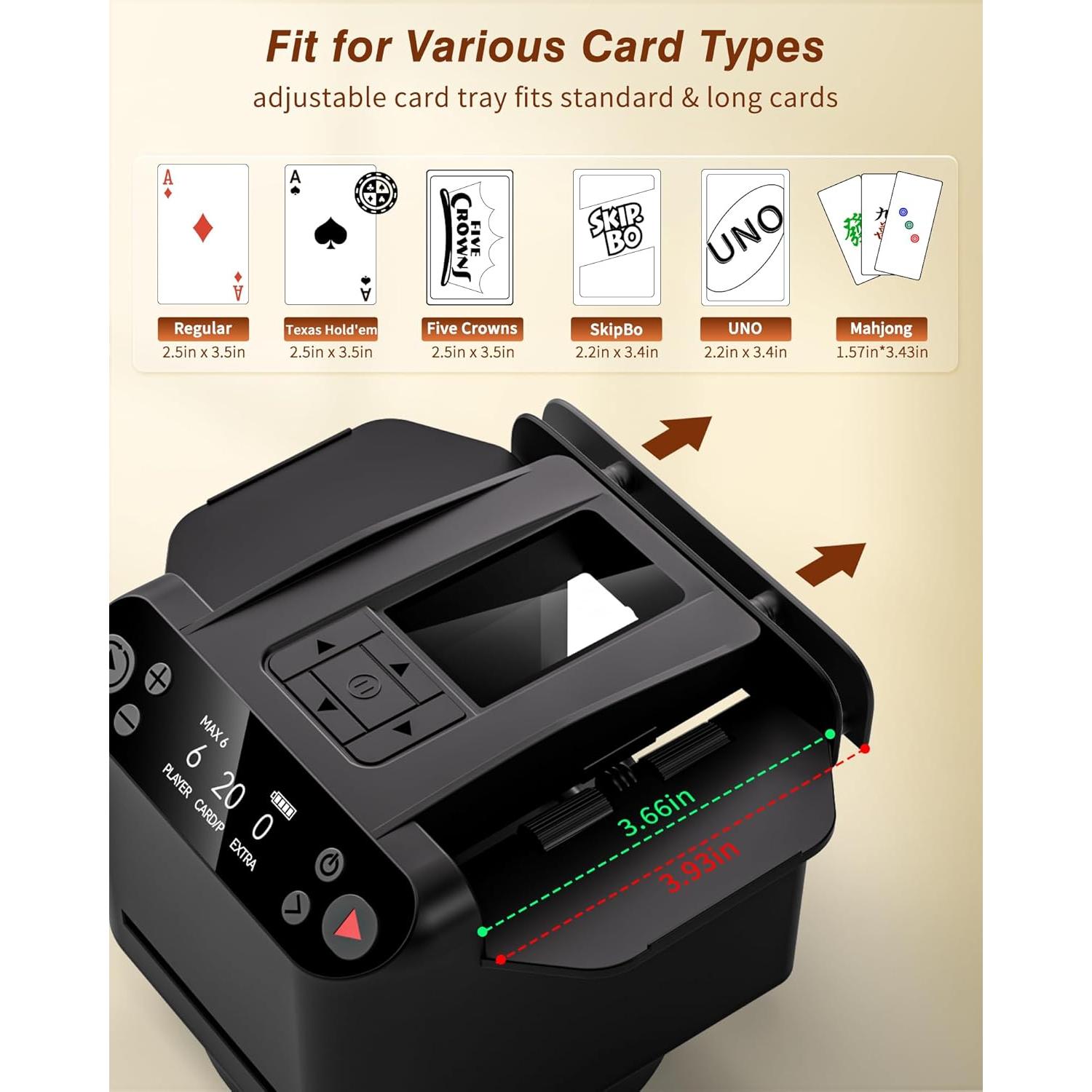 Máquina Automática de Barajar y Repartir Cartas INNCNN MAX6 USB-C