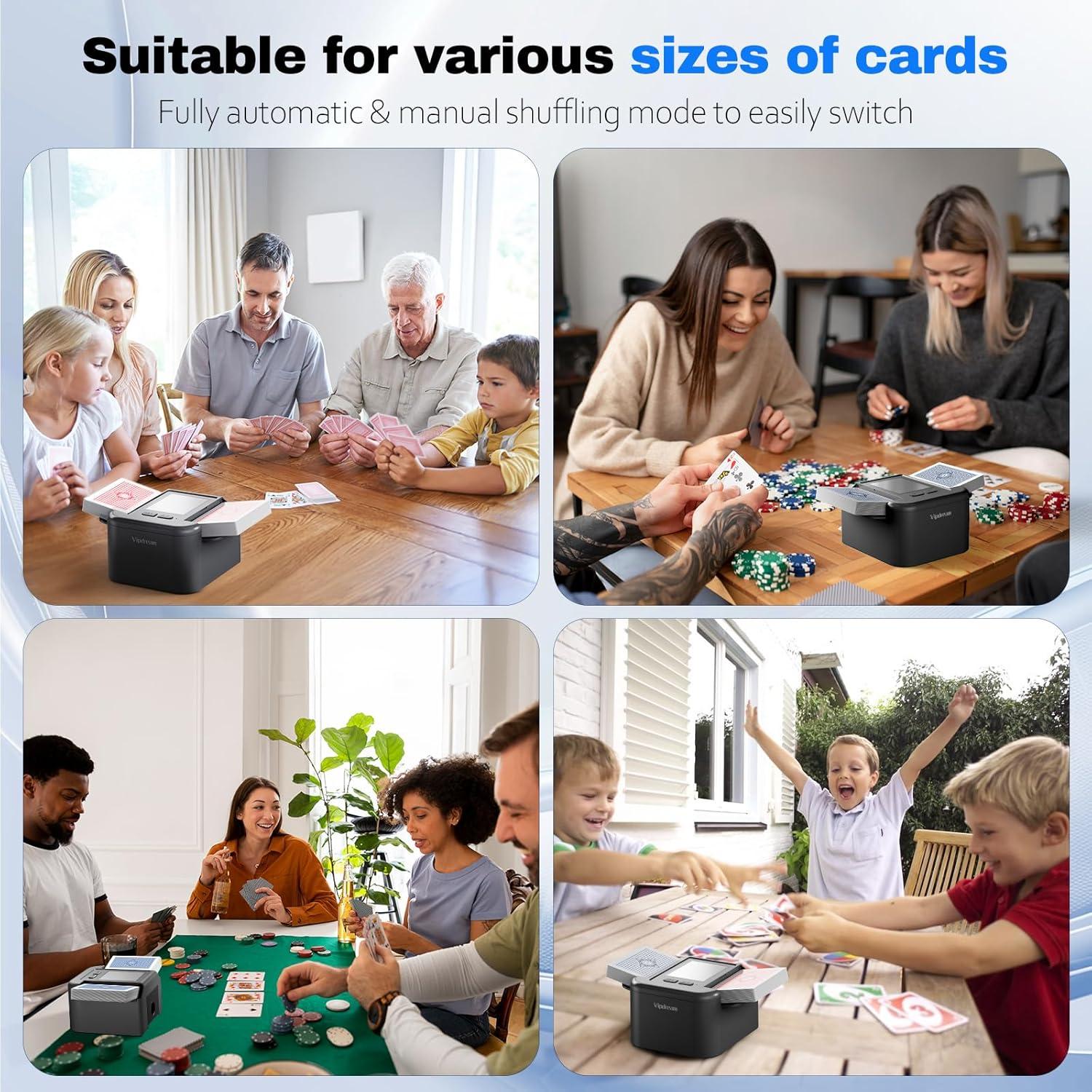 Barajador de Cartas Automático Vipdream con Batería Recargable
