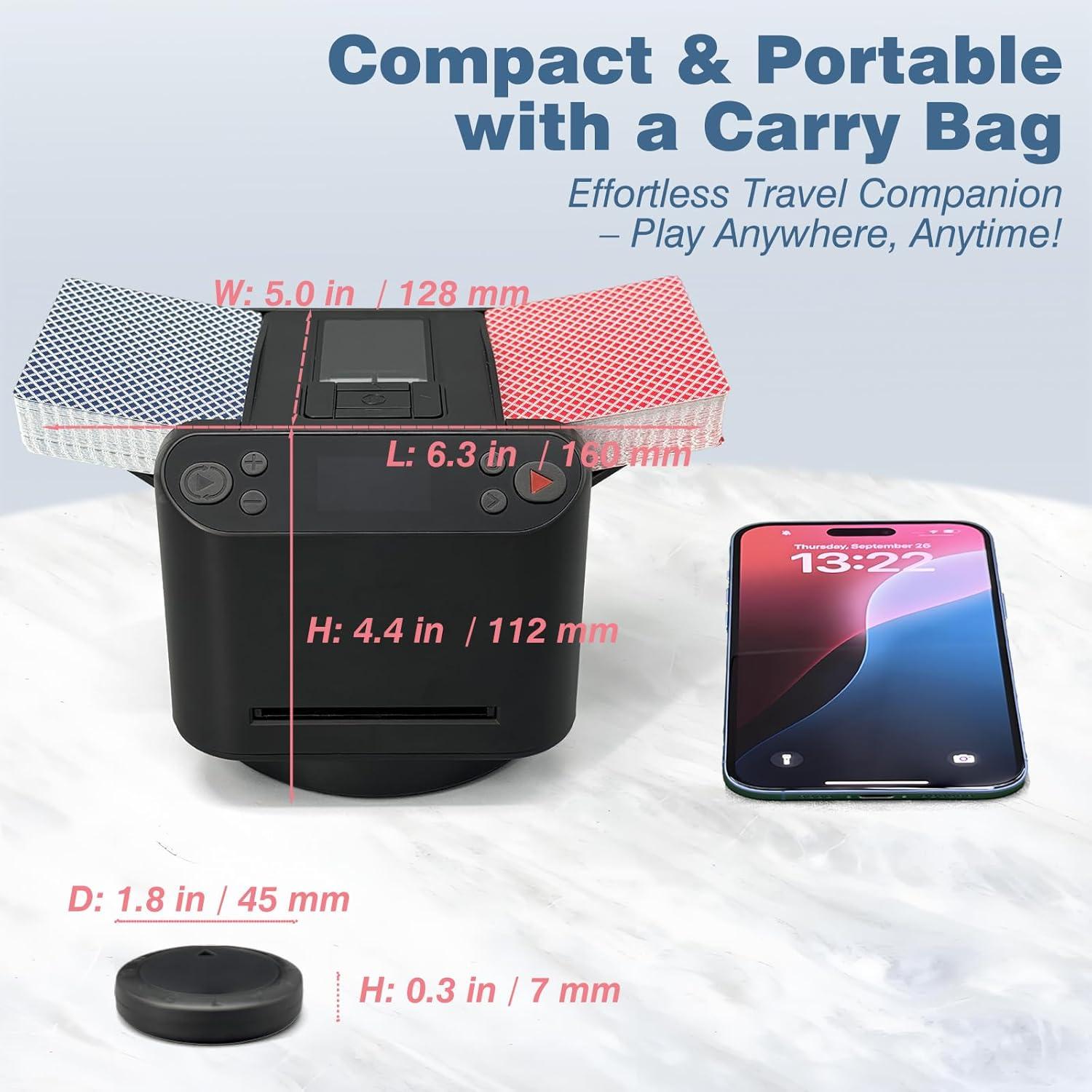 Barajador Automático LuxeVoy con 8 Mandos, 5 Juegos, Silencioso