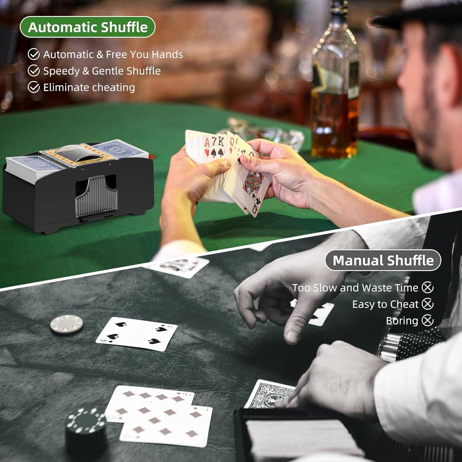 Barajador de Cartas Automático YUCEEN Eléctrico a Batería