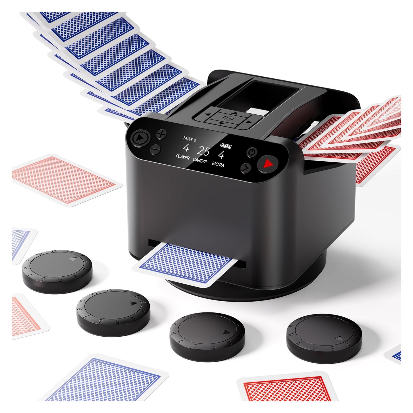 Barajador y Repartidor Automático BIFTU, Recargable, Ultra Silencioso