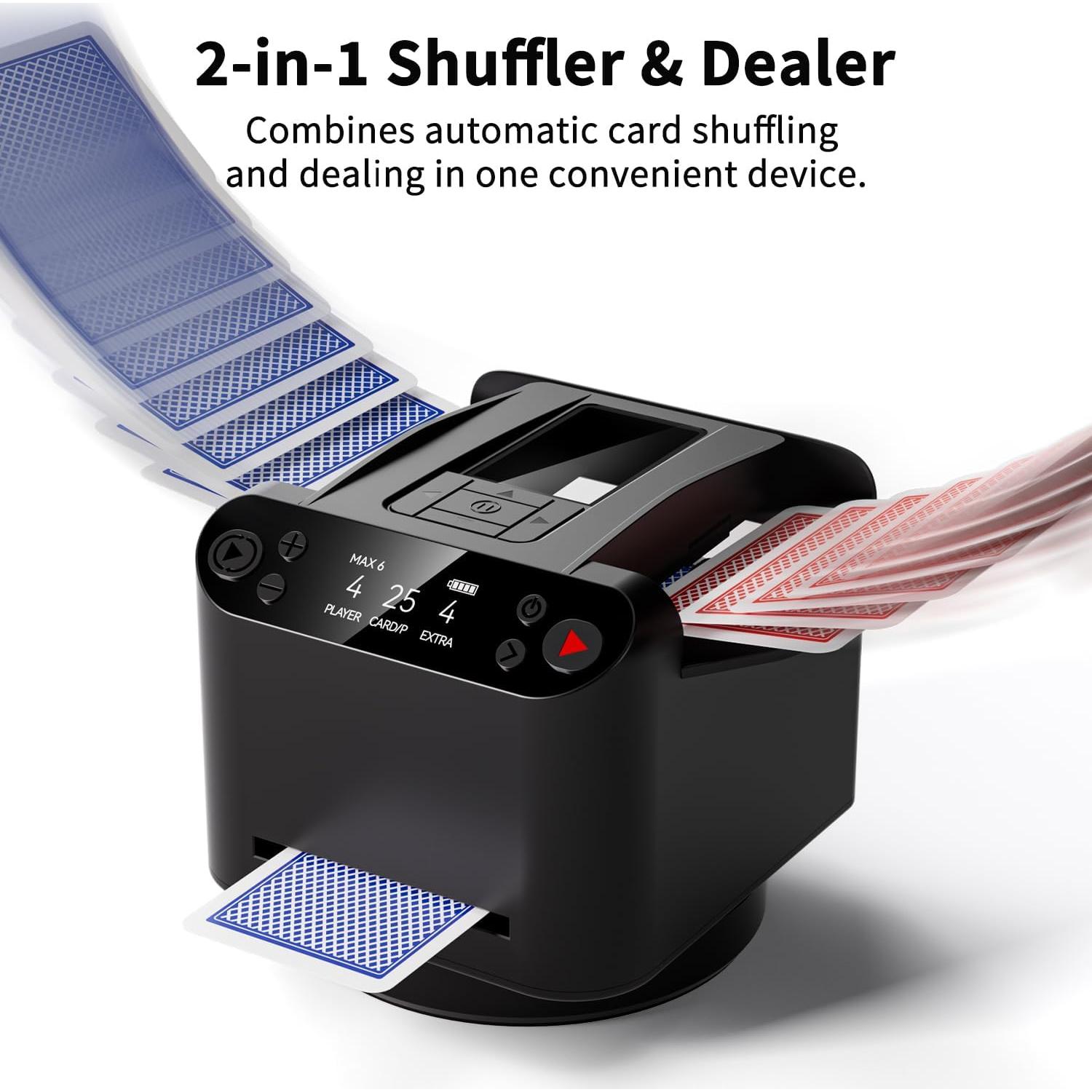 Barajador y Repartidor Automático BIFTU, Recargable, Ultra Silencioso