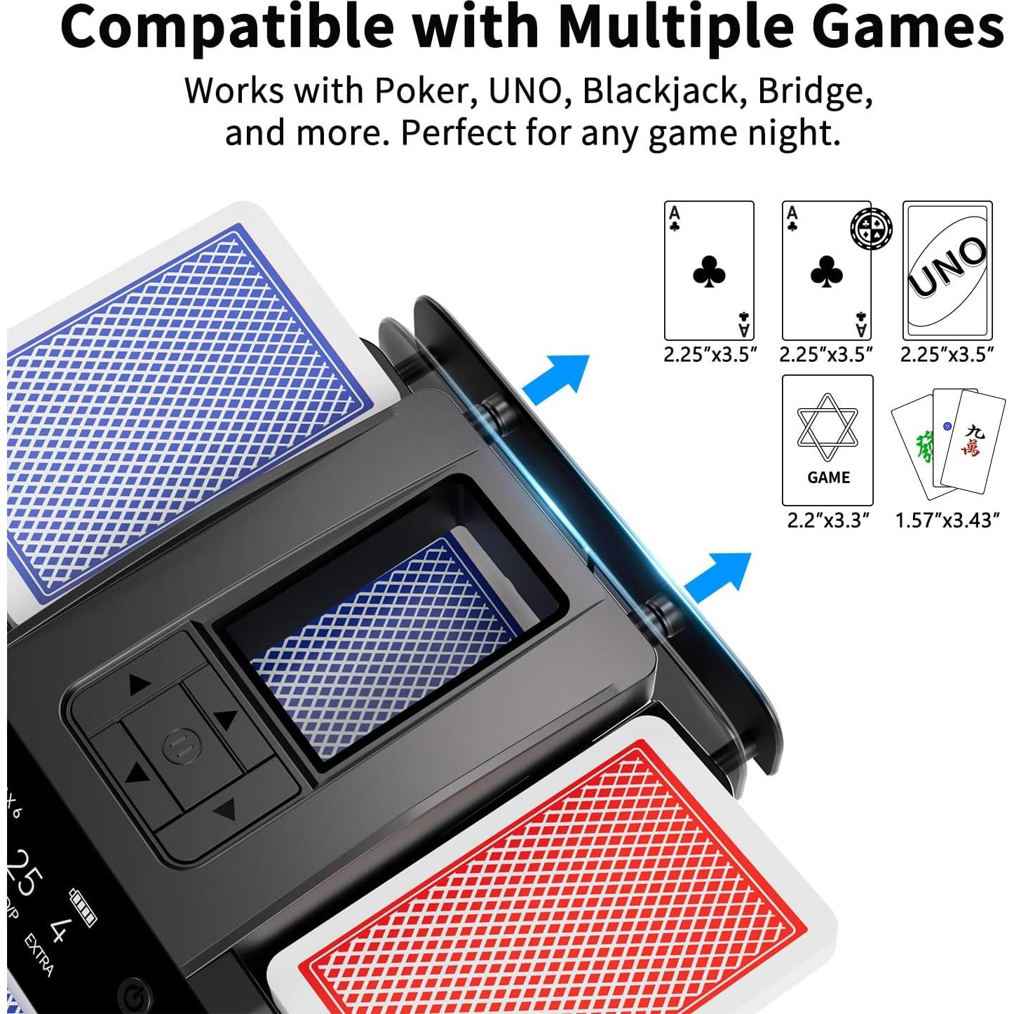 Barajador y Repartidor Automático BIFTU, Recargable, Ultra Silencioso