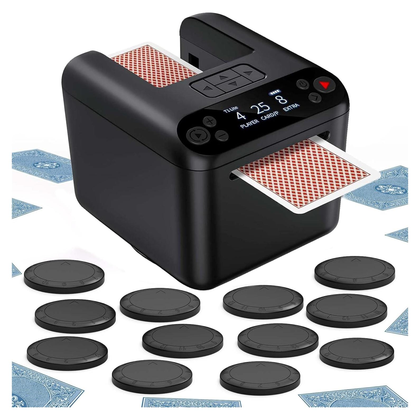 Repartidor Automático de Cartas CARDSPIN - Soporta 12 Jugadores