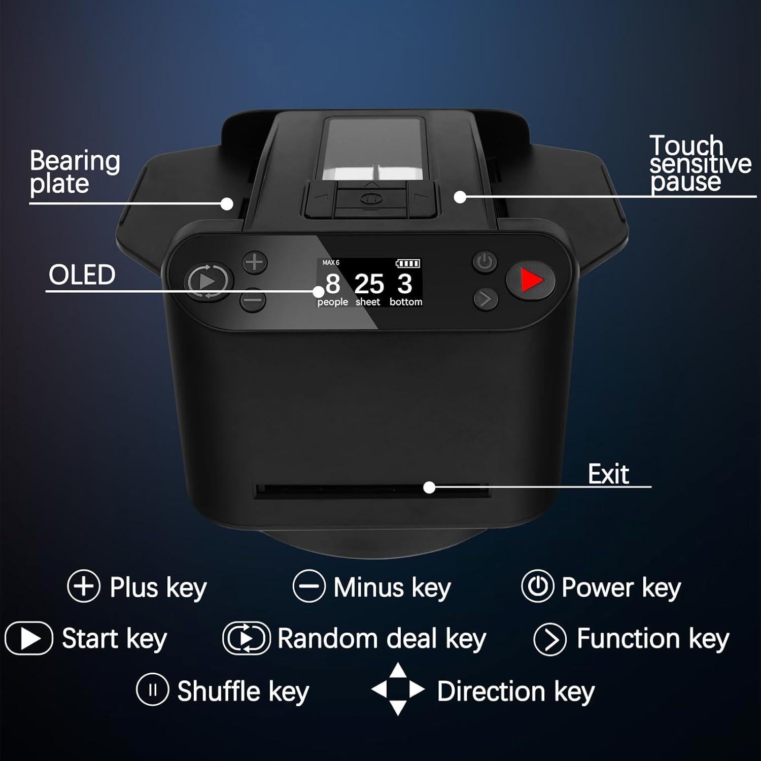 Máquina Automática de Barajar y Repartir Cartas FOSMIJIZ MAX V