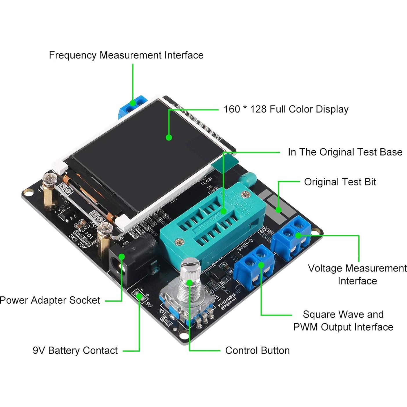 Probador de Transistores ACEIRMC GM328A LCD Multifuncional