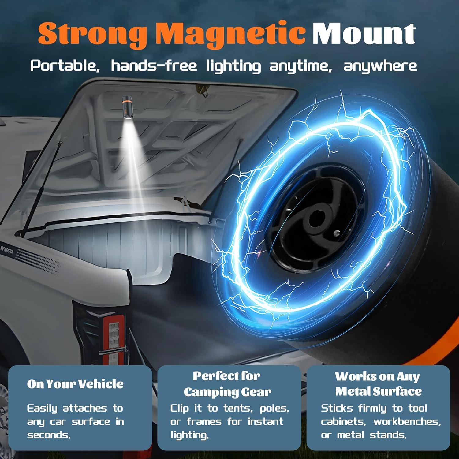 Mini Bomba de Aire Eléctrica Oviora con Luz LED y 5 Boquillas