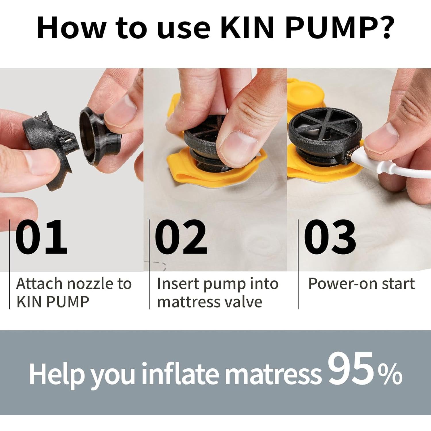Bomba de Aire Eléctrica KIN SUN Kin Pump Ultraligera 5g
