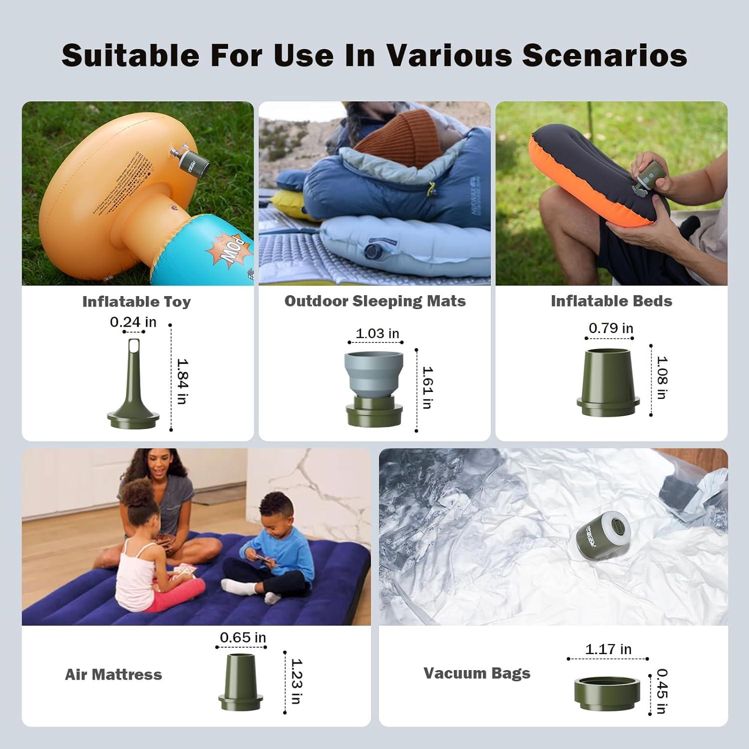 Bomba de Aire Portátil Eléctrica RoosCamp NP2X1600 4.5KPa