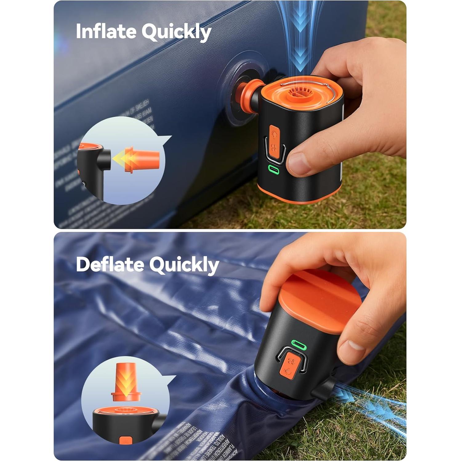 Bomba de Aire Eléctrica JOYROOM 3600 mAh Mini Portátil