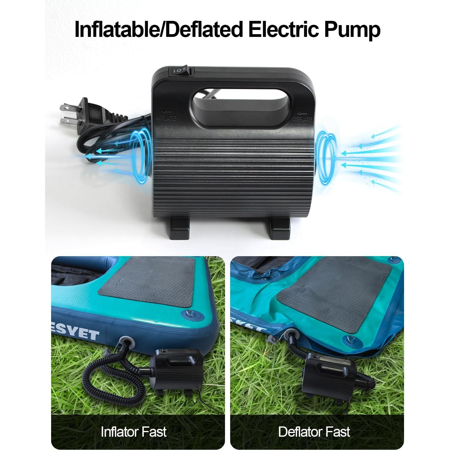 Bomba de aire eléctrica VEBESYET 400W/600W inflador/desinflador