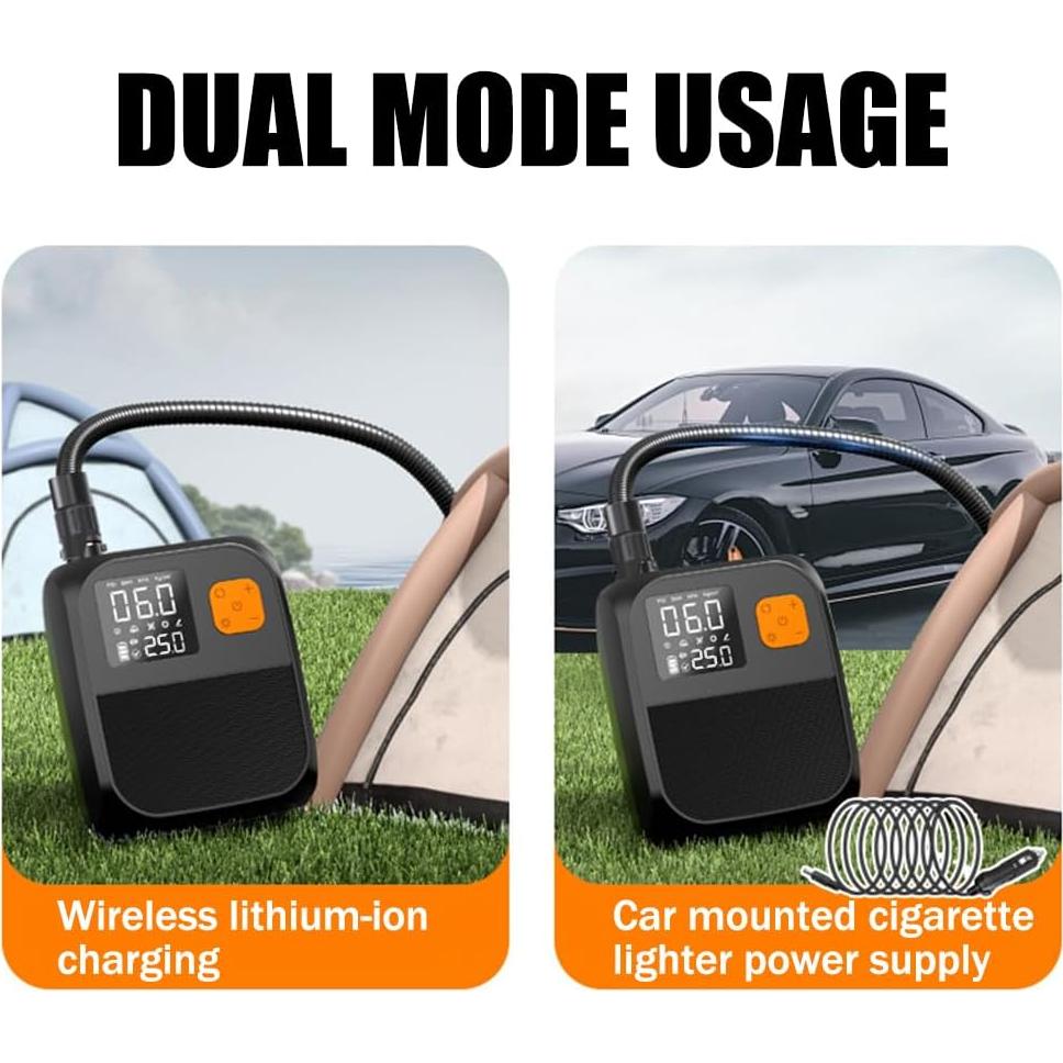 Bomba de Aire Eléctrica 3T6B 8000mAh 25PSI para Paddle Board