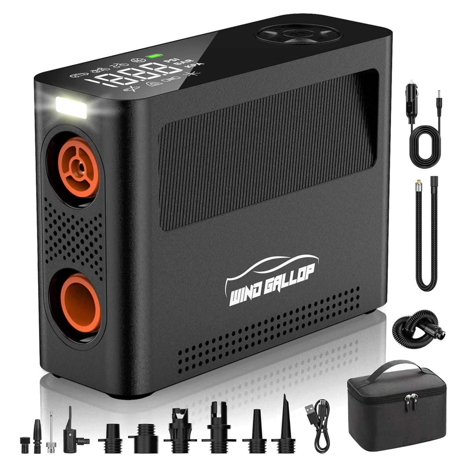 Bomba de Aire Eléctrica WindGallop LD-2301N 150 PSI Todo en Uno