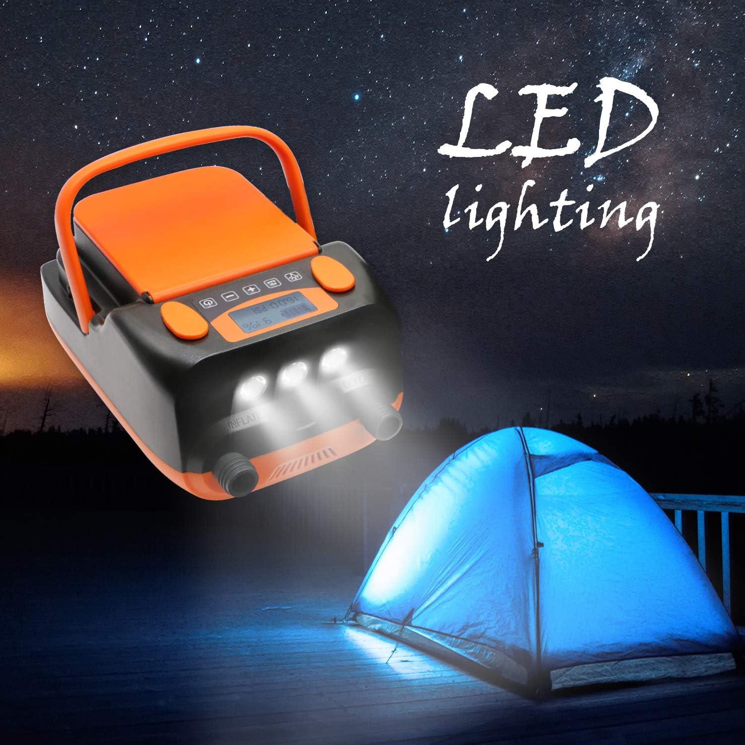 Bomba de Aire Eléctrica Recargable Tuomico 16PSI 12V para Paddle