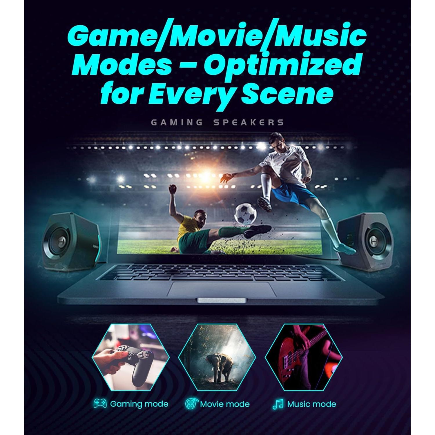 Altavoces Edifier Hecate G2000 RGB 32W Bluetooth 5.1