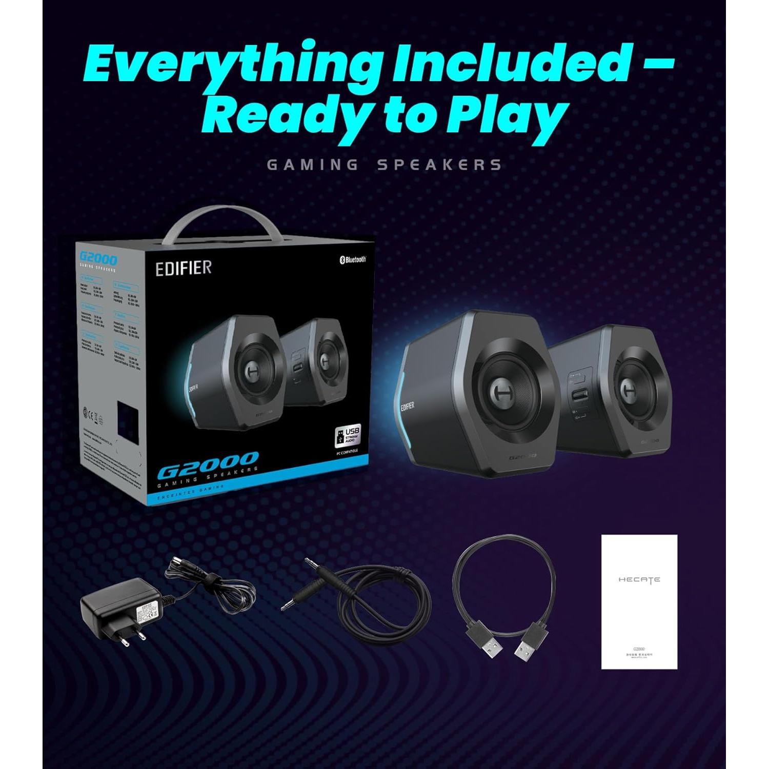 Altavoces Edifier Hecate G2000 RGB 32W Bluetooth 5.1