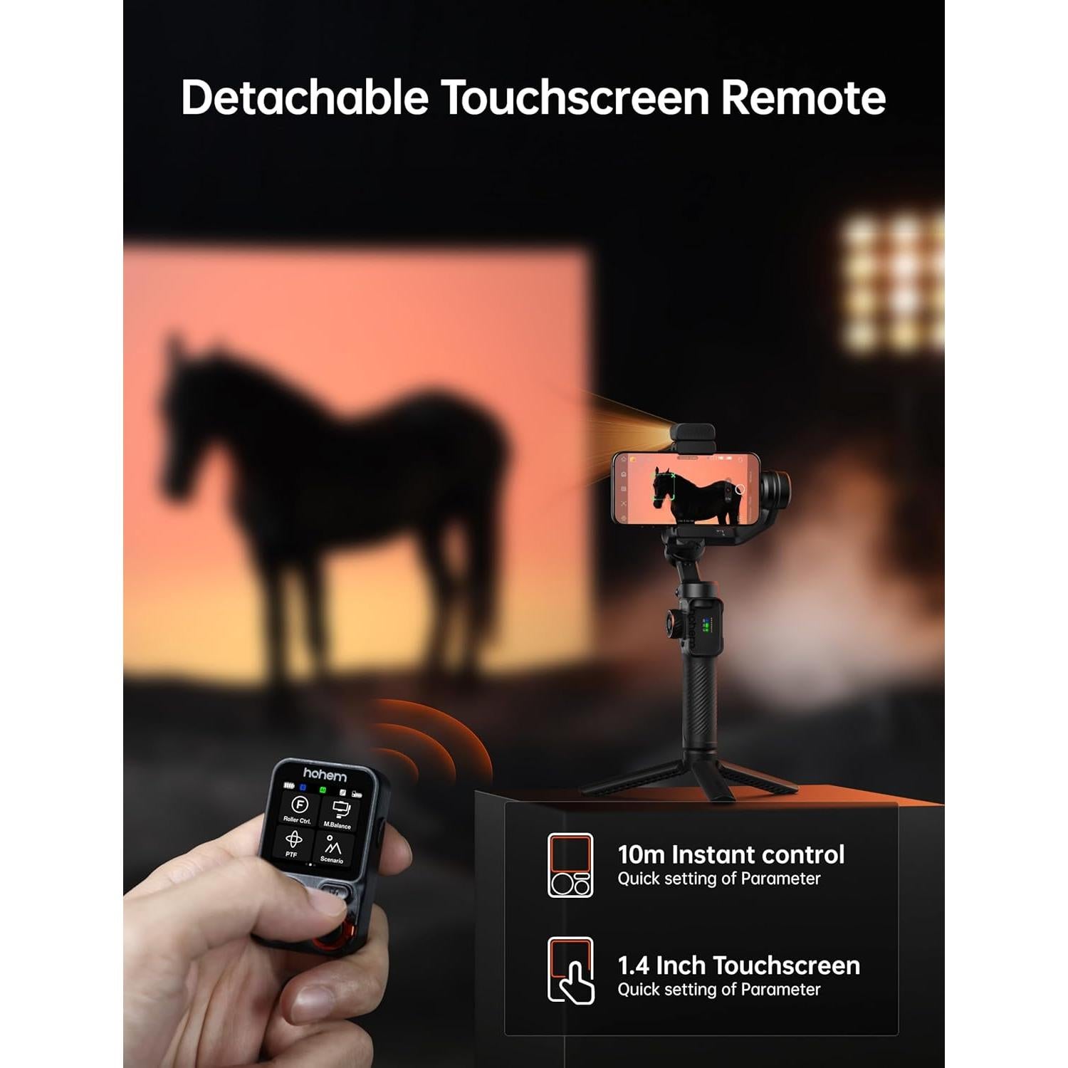 Control Remoto Inalámbrico Hohem para Gimbal M7 - HRT-06