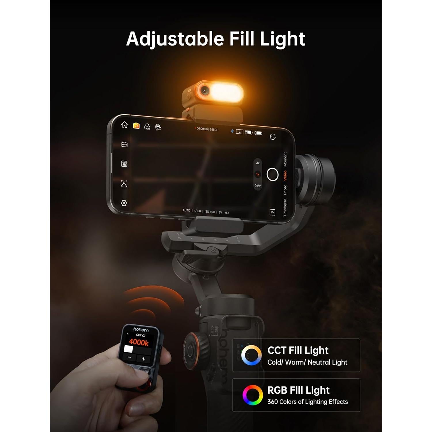 Control Remoto Inalámbrico Hohem para Gimbal M7 - HRT-06