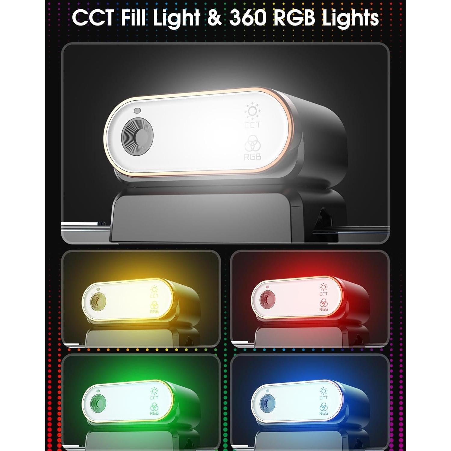 Sensor de Seguimiento AI Hohem MTK-L02 con Luz Ajustable 2700K-6500K