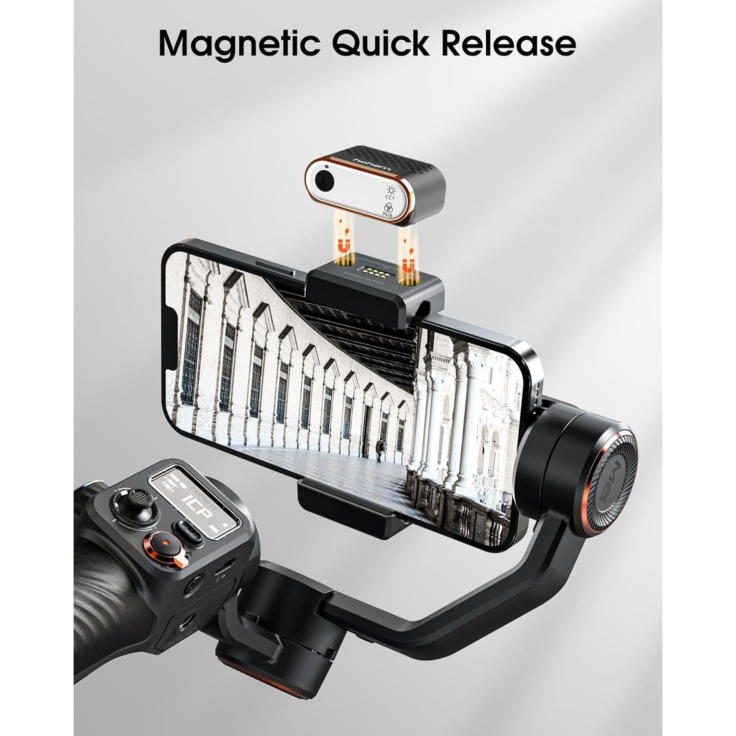 Sensor de Seguimiento AI Hohem MTK-L02 con Luz Ajustable 2700K-6500K