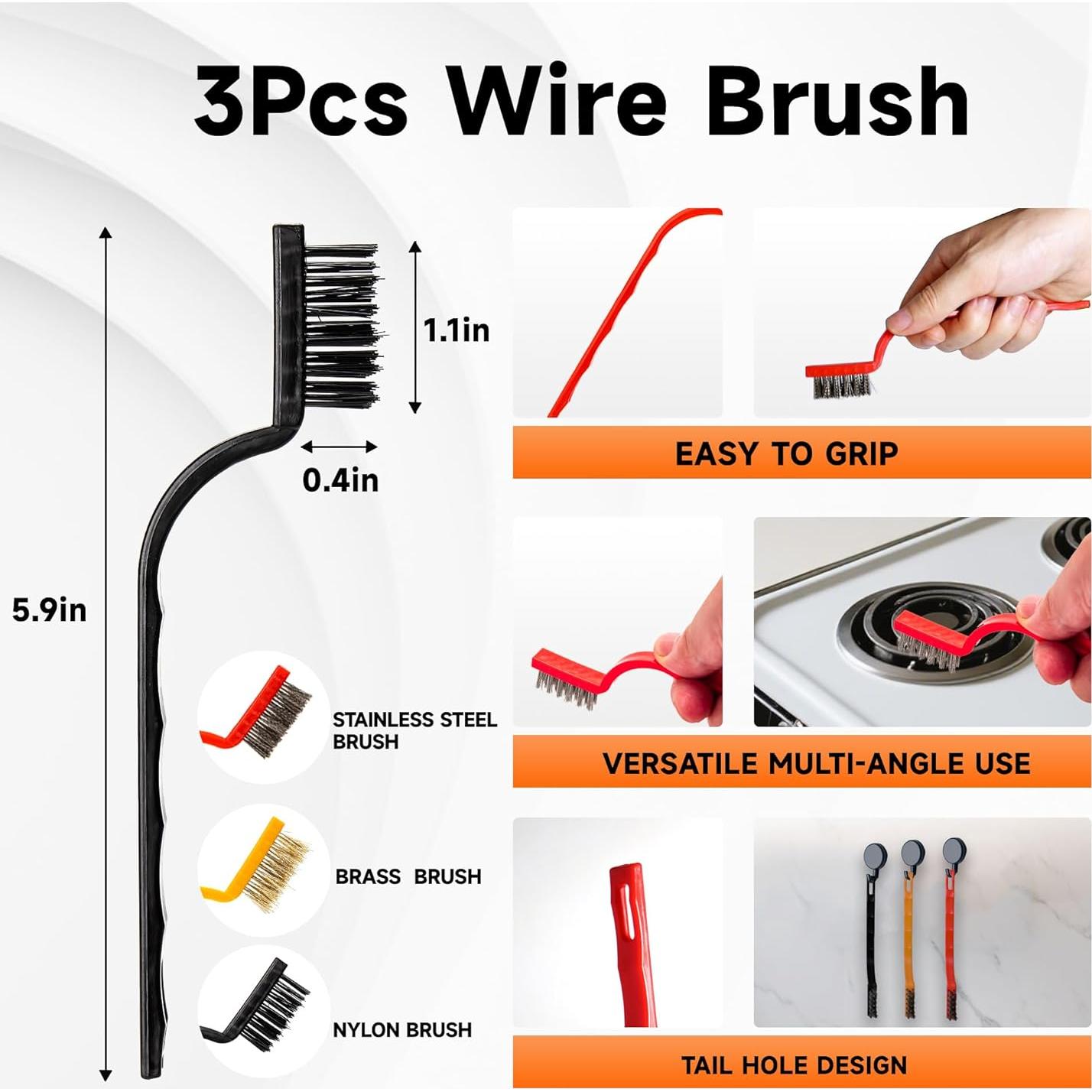 Juego de 6 herramientas de raspado Fenikara - 3 raspadores y 40 cuchillas