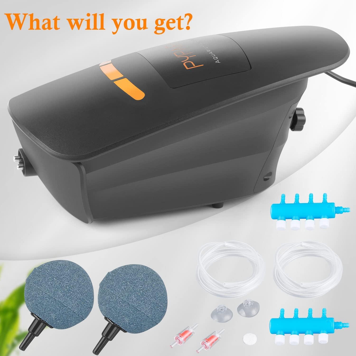 Bomba de Aire PYPABL 400GPH 1500L/H Silenciosa para Acuario