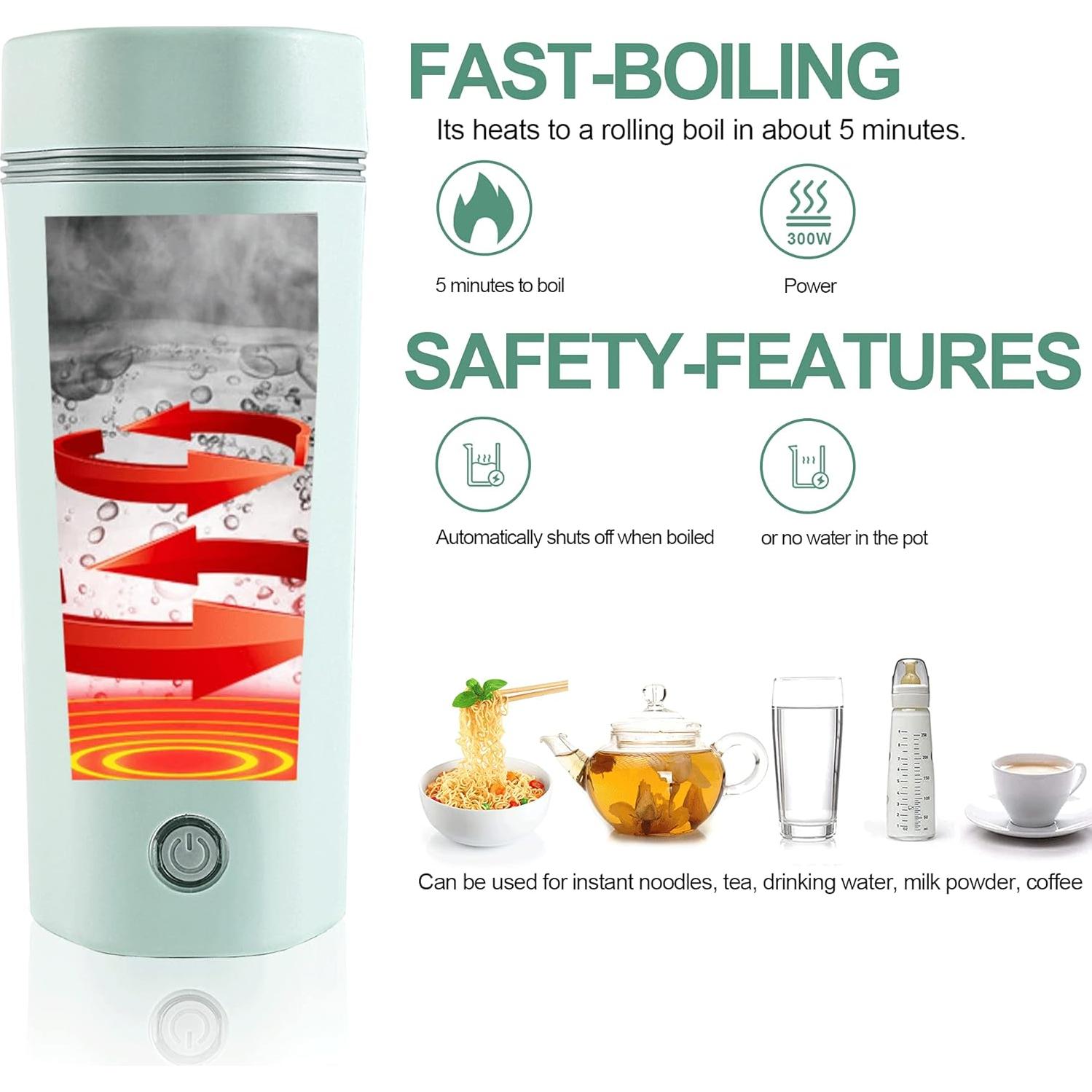 Tetera Eléctrica Portátil Balbali HP-300E 0.56 kg Verde