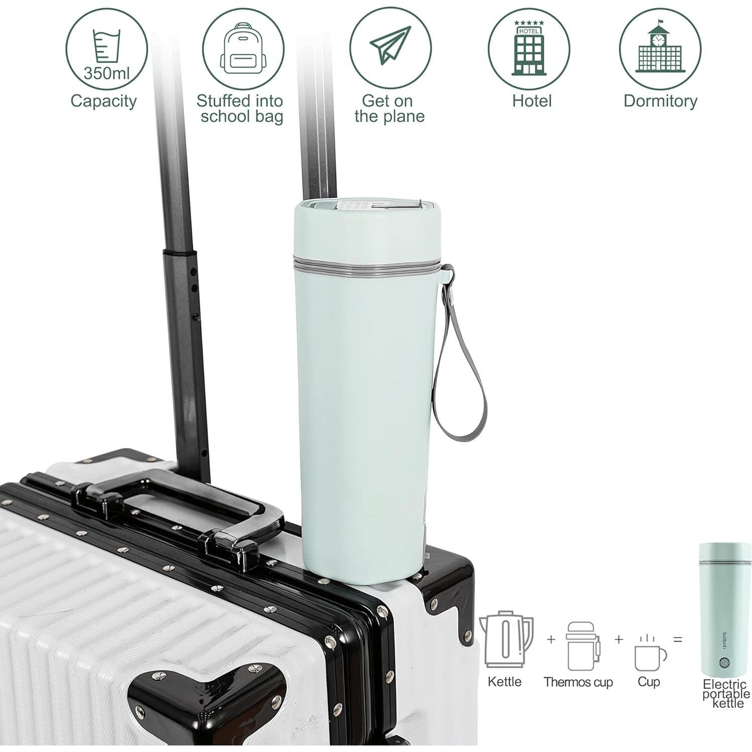 Tetera Eléctrica Portátil Balbali HP-300E 0.56 kg Verde