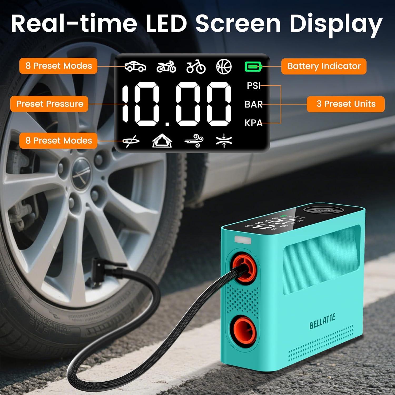 Bomba Eléctrica Bellatte para Tabla de Paddle 150 PSI 120W