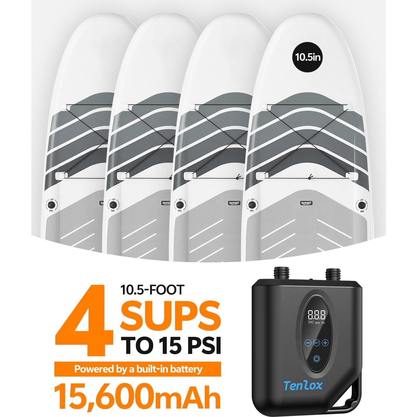 Bomba Eléctrica Inalámbrica Tenlox Q141 20 PSI 15600mAh SUP