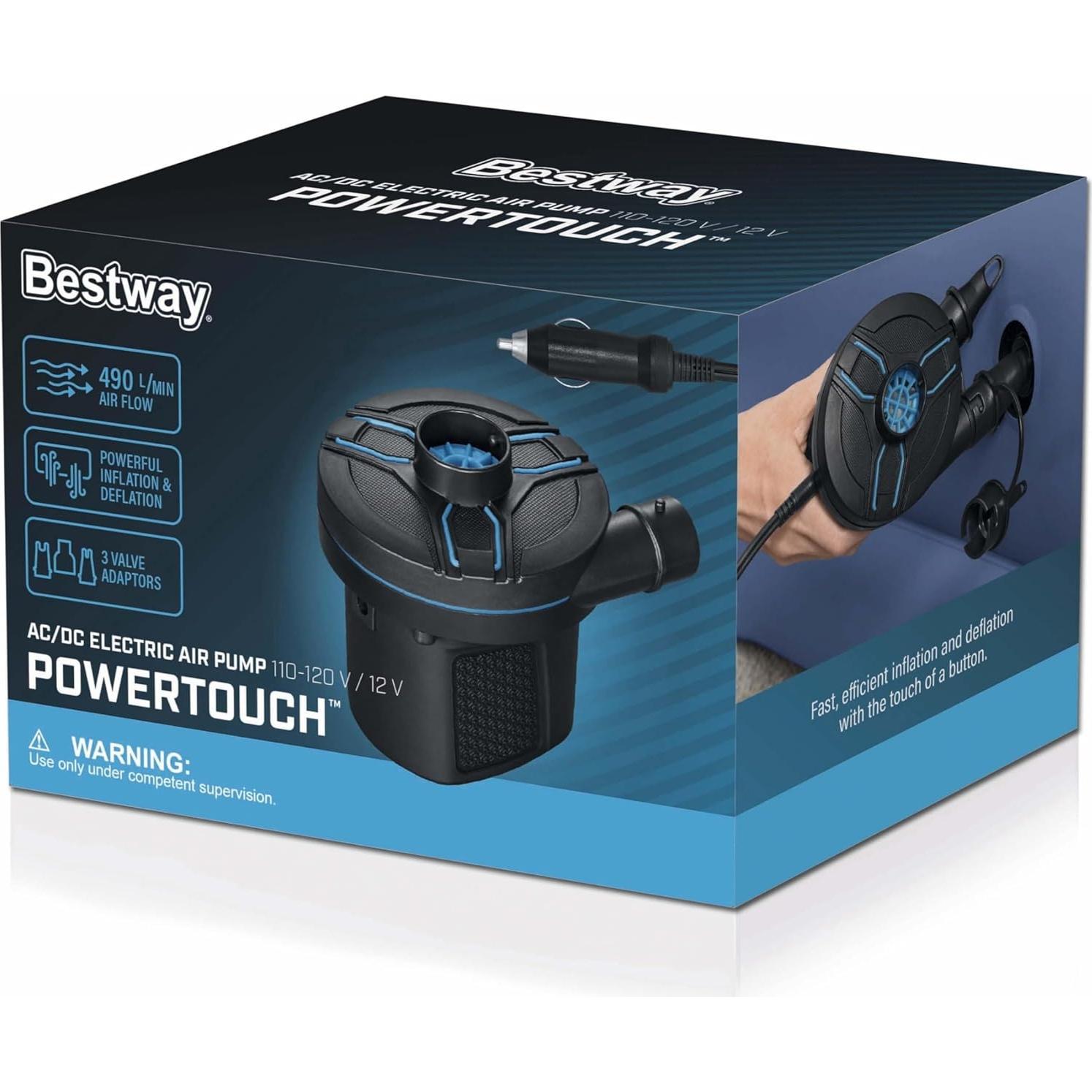 Bomba de Aire Eléctrica AC/DC PowerTouch Mejor Manera 490 L/min