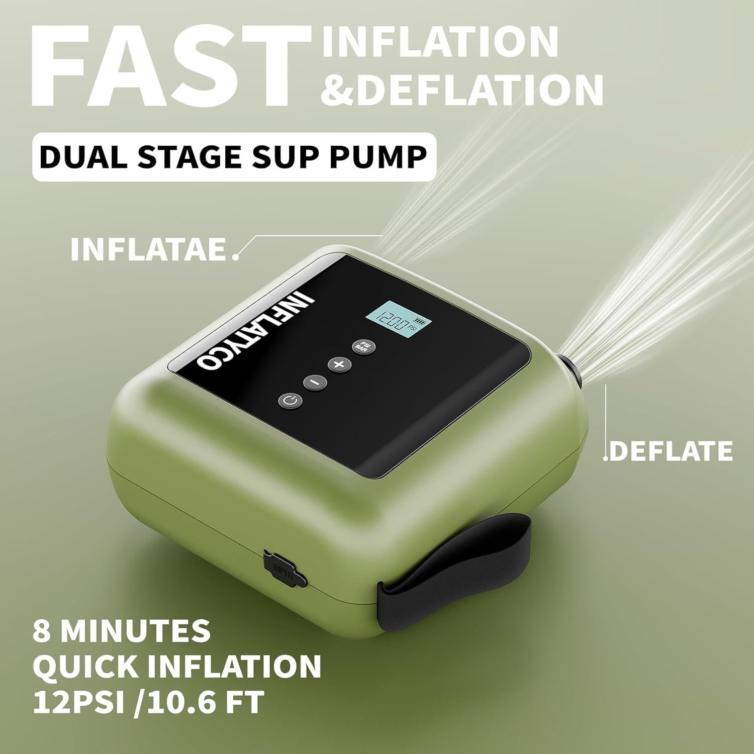 Bomba Eléctrica Portátil INFLATYCO HT-759PLUS 12 PSI