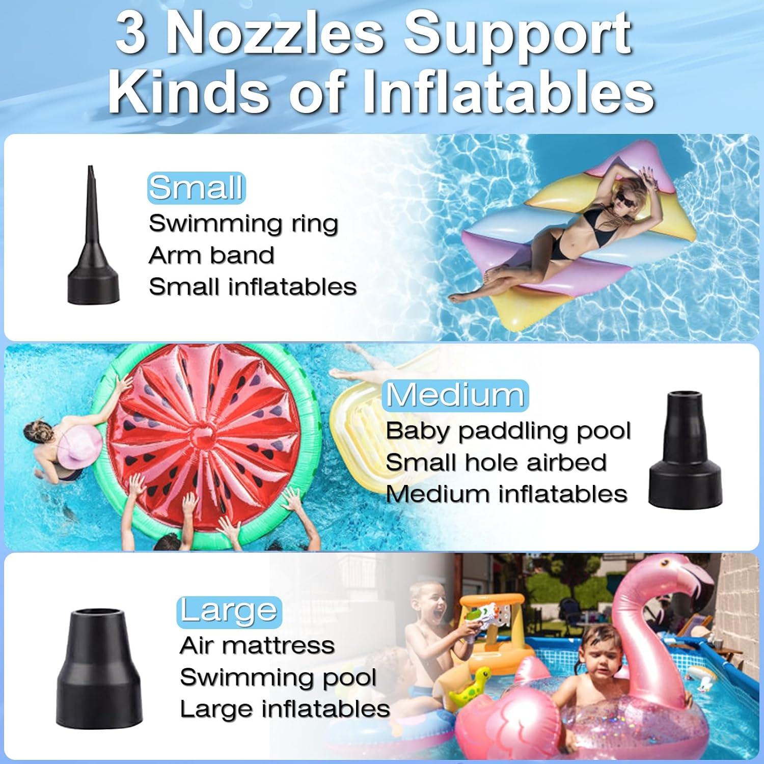 Bomba de aire eléctrica portátil OBEST 130W inflador/desinflador