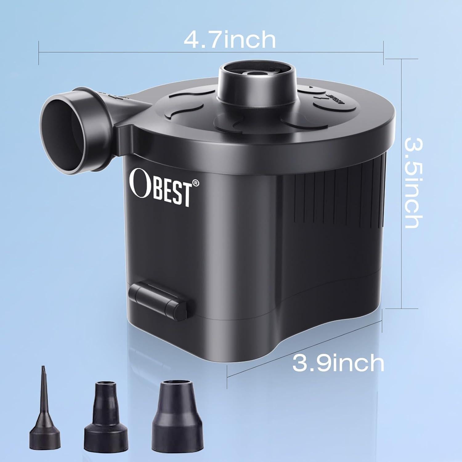 Bomba de aire eléctrica portátil OBEST 130W inflador/desinflador