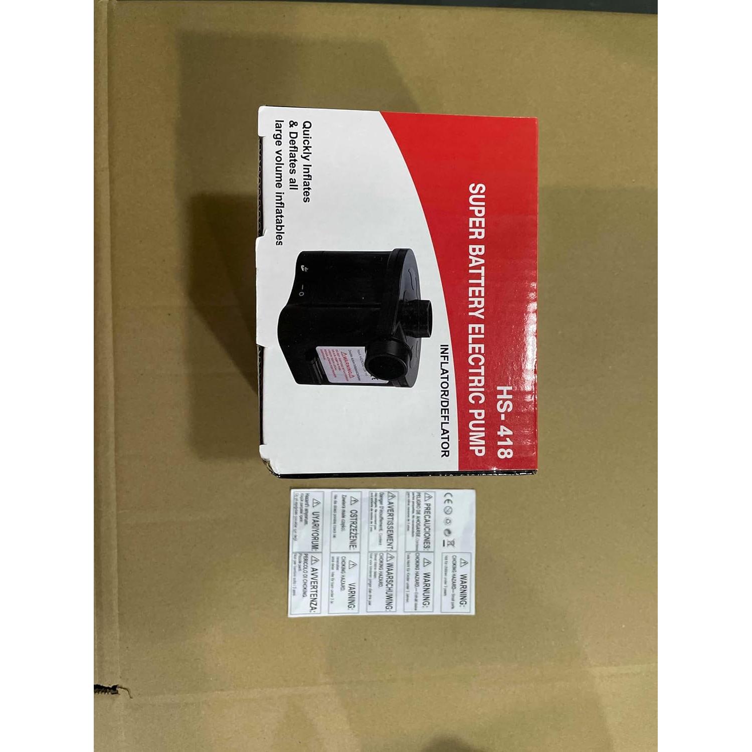 Bomba de aire eléctrica portátil OBEST 130W inflador/desinflador