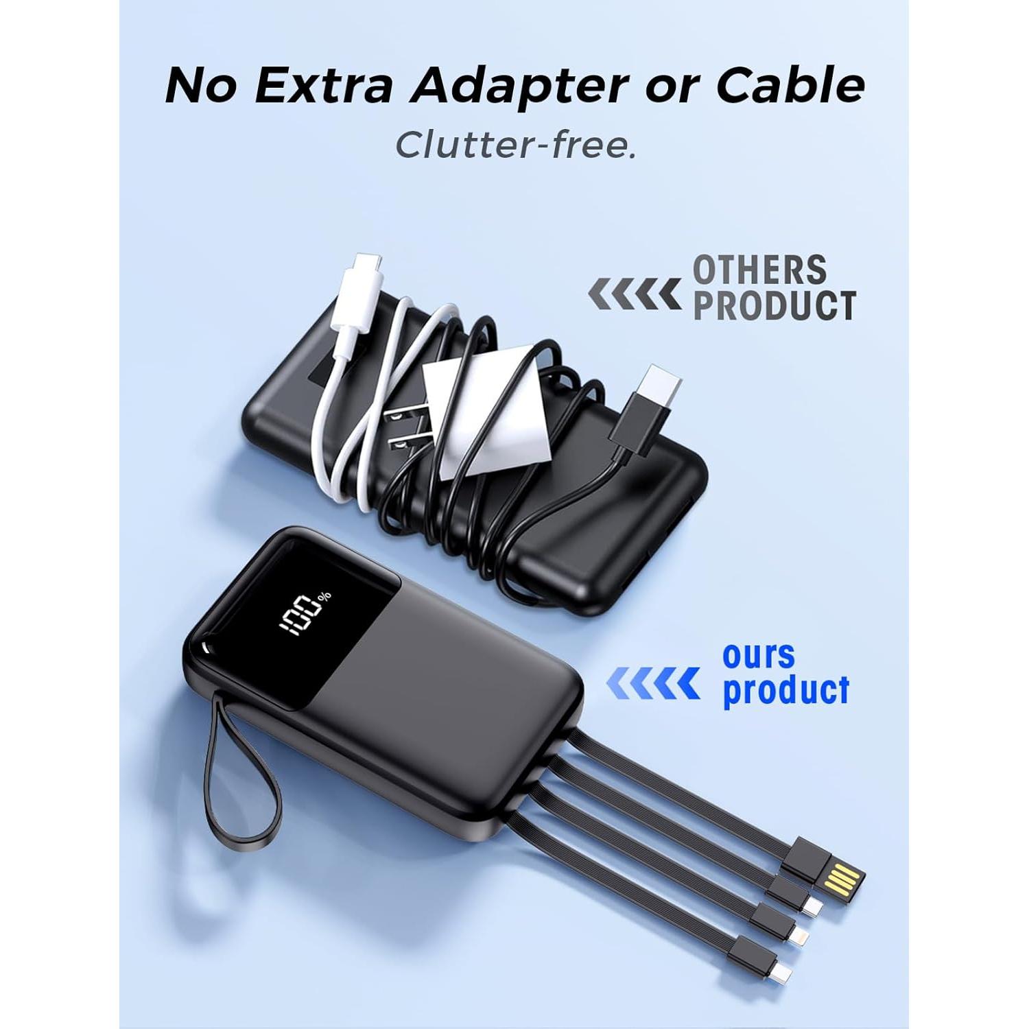 Banco de Energía Portátil Anshi N18 15000mAh Carga Rápida 22.5W