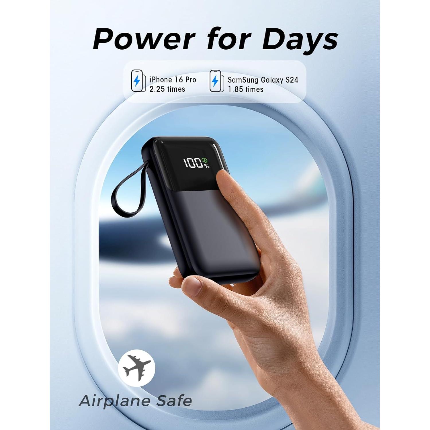 Banco de Energía Portátil Anshi N18 15000mAh Carga Rápida 22.5W