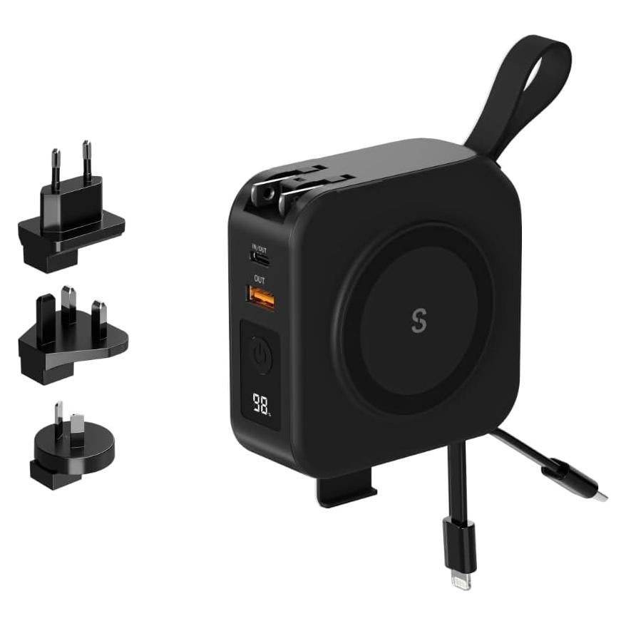 Cargador de Viaje PowerPack Universal 10,000mAh con Adaptadores