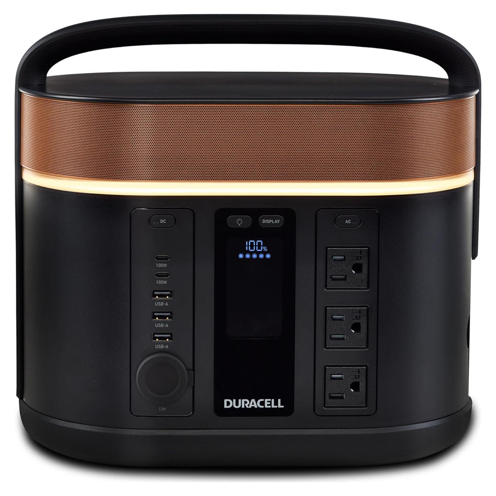 Estación de Energía Portátil Duracell G800 - 800W, Batería de Litio-Ion