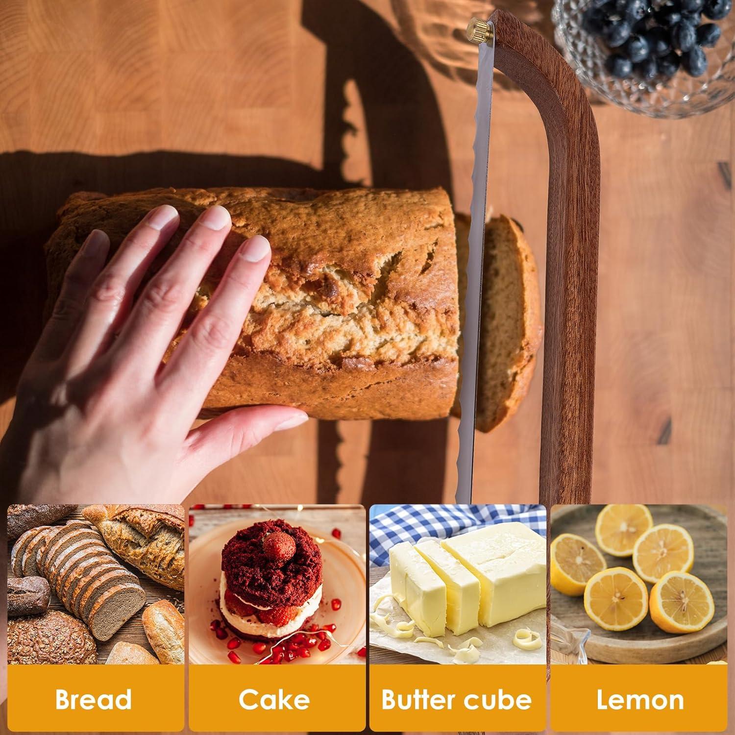 Cuchillo de Pan NANYI para Mano Izquierda - Mango de Madera Sapele