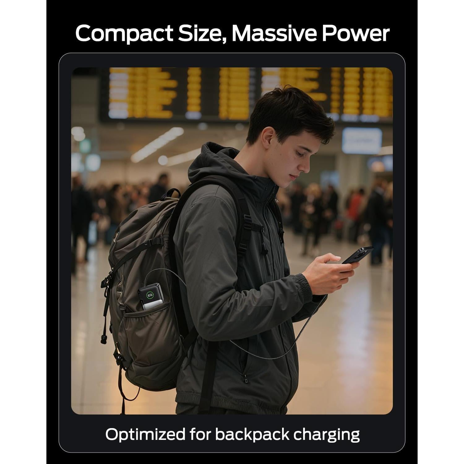 Cargador portátil 3 en 1 Move Speed 35W 10,000mAh USB-C